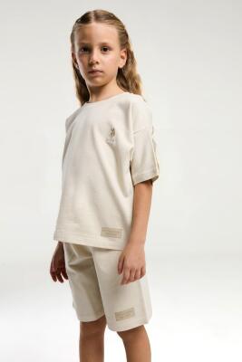 U.S. Polo Assn Kids Kız Çocuk Bermuda Takım, %100 Pamuk / %100 Cotton - 19