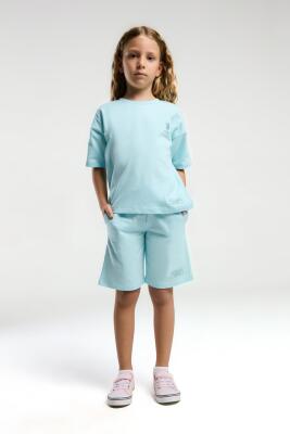U.S. Polo Assn Kids Kız Çocuk Bermuda Takım, %100 Pamuk / %100 Cotton - 23