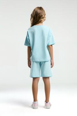 U.S. Polo Assn Kids Kız Çocuk Bermuda Takım, %100 Pamuk / %100 Cotton - 25