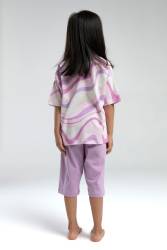 U.S. Polo Assn Kids KIZ ÇOCUK KAPRİ TAKIM, %100 Pamuk - Thumbnail