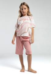 U.S. Polo Assn Kids KIZ ÇOCUK KAPRİ TAKIM, %100 Pamuk - Thumbnail