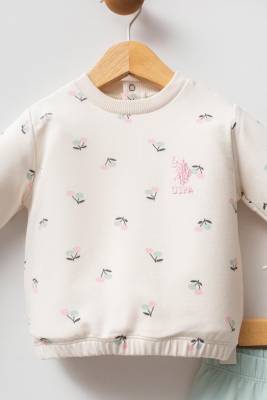 U.S. Polo Assn. - U.S. Polo Assn. Kız Bebek 2 iplik alt üst takım (1)
