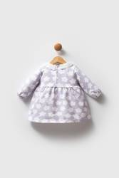 U.S. Polo Assn. Kız Bebek 2 İplik Dokuma Elbise, %96 Pamuk %4 Elastan - Thumbnail