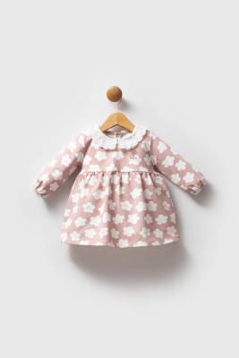 U.S. Polo Assn. - U.S. Polo Assn. Kız Bebek 2 İplik Dokuma Elbise, %96 Pamuk %4 Elastan