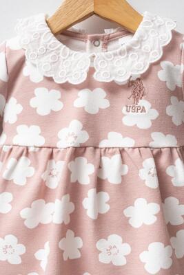 U.S. Polo Assn. Kız Bebek 2 İplik Dokuma Elbise, %96 Pamuk %4 Elastan - 2
