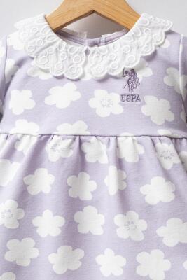 U.S. Polo Assn. Kız Bebek 2 İplik Dokuma Elbise, %96 Pamuk %4 Elastan - 5