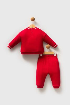 U.S. Polo Assn. Kız Bebek 3 iplik kalın Alt Üst Takım - 4