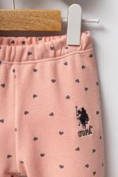 U.S. Polo Assn. Kız Bebek 3 İplik Kışlık Alt Üst Takım, Kalp Baskılı - 3