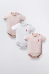 U.S POLO ASSN KIZ BEBEK 3LÜ BODY SET, %100 Pamuk / %100 Cotton - 1