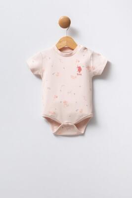 U.S POLO ASSN KIZ BEBEK 3LÜ BODY SET, %100 Pamuk / %100 Cotton - 3