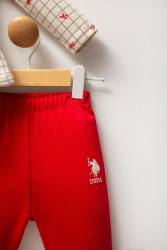 U.S. Polo Assn. Kız Bebek Alt Üst Takım, %100 Pamuk - Thumbnail