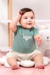 US Polo Assn. Kız Bebek Alt Üst Takım %100 Pamuk Süprem Penye Yazlık Set - 1