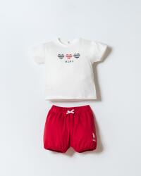 US Polo Assn. Kız Bebek Alt Üst Takım %100 Pamuk Süprem Penye Yazlık Set - 1