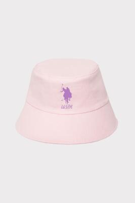 US Polo Assn. Kız Bebek Bucket Şapka %100 Pamuk Yazlık Günlük Şapka - 11