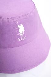 US Polo Assn. Kız Bebek Bucket Şapka %100 Pamuk Yazlık Günlük Şapka Lila