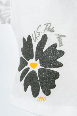 U.S. Polo Assn. Kız Bebek Çiçek Desenli Alt Üst Takım - 2