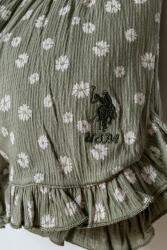 U.S. Polo Assn. Kız Bebek Çiçek Desenli Alt Üst Takım - 3