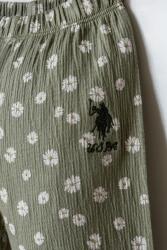 U.S. Polo Assn. Kız Bebek Çiçek Desenli Alt Üst Takım - 3