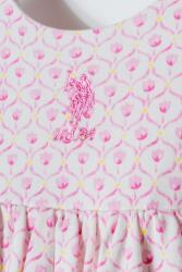 U.S. Polo Assn. Kız Bebek Çiçek Desenli Elbise %100 Pamuk (1)