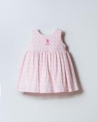 U.S. Polo Assn. Kız Bebek Çiçek Desenli Elbise %100 Pamuk - 1