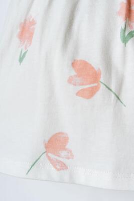 U.S. Polo Assn. Kız Bebek Çiçekli Elbise %100 Pamuk Yazlık - 3