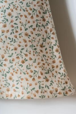 U.S. Polo Assn. Kız Bebek Çiçekli Kaşkorse Elbise-Fırfırlı Yazlık Bebek Elbisesi  - 3