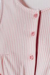 U.S. Polo Assn. Kız Bebek Çizgili Yazlık Tulum %96 Pamuk %4 Elastan Süprem Kumaş Rahat Şık Bebek Tulum - 6