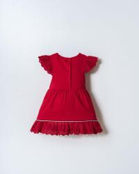 U.S. Polo Assn. Kız Bebek Fistolu Pamuklu Elbise – Dantel Detaylı Şık Tasarım - 9