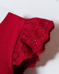 U.S. Polo Assn. Kız Bebek Fistolu Pamuklu Elbise – Dantel Detaylı Şık Tasarım - 10