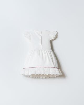 U.S. Polo Assn. Kız Bebek Fistolu Pamuklu Elbise – Dantel Detaylı Şık Tasarım - 14