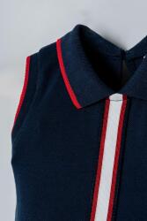 U.S. Polo Assn. Kız Bebek Kolsuz Polo Yaka Pike Elbise %100 Pamuk - 9