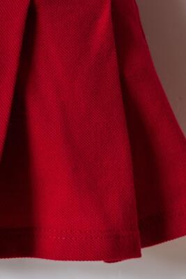 U.S. Polo Assn. Kız Bebek Kolsuz Polo Yaka Pike Elbise %100 Pamuk - 12