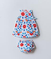 U.S. Polo Assn. Kız Bebek Külotlu Dokuma Elbise %100 Pamuk Poplin Çok Renkli