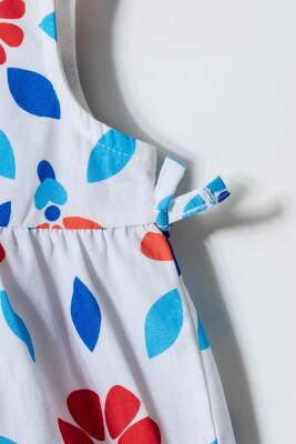 U.S. Polo Assn. Kız Bebek Külotlu Dokuma Elbise %100 Pamuk Poplin - 3