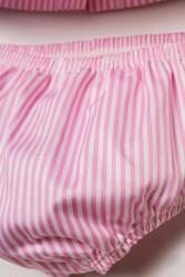 U.S. Polo Assn. Kız Bebek Külotlu Elbise %100 Pamuk Poplin Çizgili Yazlık 2’li Takım - 3