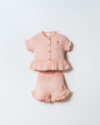 U.S POLO ASSN. KIZ BEBEK MÜSLİN 2'Lİ TAKIM  - 5