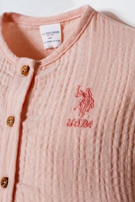 U.S POLO ASSN. KIZ BEBEK MÜSLİN 2'Lİ TAKIM  - 6