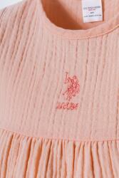 U.S. Polo Assn. Kız Bebek Müslin Elbise %100 Pamuk – Yazlık, Nefes Alan Kumaş - 7
