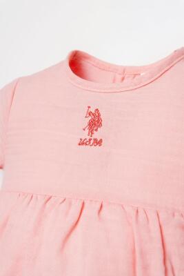 U.S. Polo Assn. Kız Bebek Müslin Elbise %100 Pamuk – Yazlık, Nefes Alan Kumaş - 17