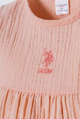 U.S. Polo Assn. Kız Bebek Müslin Elbise %100 Pamuk – Yazlık, Nefes Alan Kumaş - 7