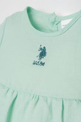 U.S. Polo Assn. Kız Bebek Müslin Elbise %100 Pamuk – Yazlık, Nefes Alan Kumaş - 12