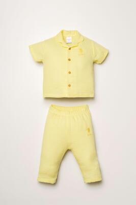 U.S. Polo Assn. Kız Bebek Müslin Pijama Takımı %100 Pamuklu Yazlık 2’li Takım - 10