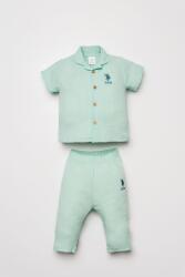 U.S. Polo Assn. Kız Bebek Müslin Pijama Takımı %100 Pamuklu Yazlık 2’li Takım - 6