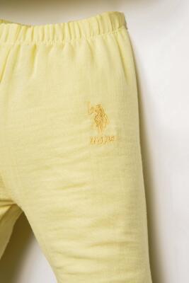 U.S. Polo Assn. Kız Bebek Müslin Pijama Takımı %100 Pamuklu Yazlık 2’li Takım - 12