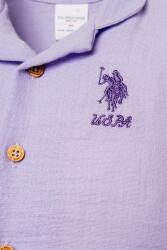U.S. Polo Assn. Kız Bebek Müslin Pijama Takımı %100 Pamuklu Yazlık 2’li Takım - 16