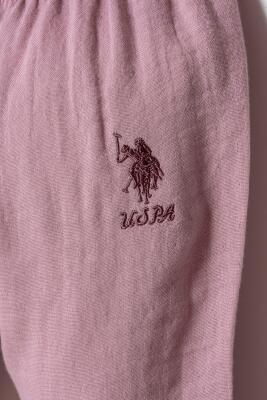 U.S. Polo Assn. Kız Bebek Müslin Pijama Takımı %100 Pamuklu Yazlık 2’li Takım - 27