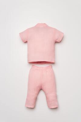 U.S. Polo Assn. Kız Bebek Müslin Pijama Takımı %100 Pamuklu Yazlık 2’li Takım - 4