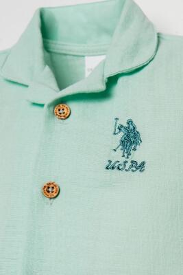 U.S. Polo Assn. Kız Bebek Müslin Pijama Takımı %100 Pamuklu Yazlık 2’li Takım - 8