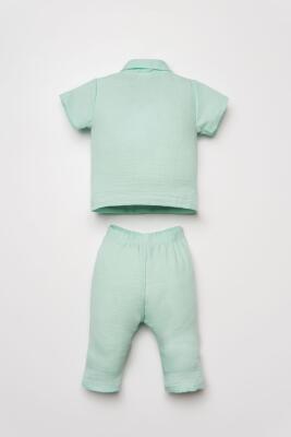 U.S. Polo Assn. Kız Bebek Müslin Pijama Takımı %100 Pamuklu Yazlık 2’li Takım - 9