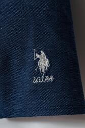 U.S. Polo Assn. Kız Bebek Müslin Şort Takım %100 Pamuk Fisto Detaylı Yazlık 2’li Kombin - 3